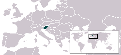 Situation géographique de la Slovénie en Europe